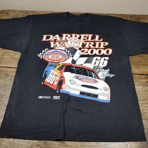Vintage NASCAR Darrel Waltrip Route 66 Double Sided T-Shirt 2000 DW2K *READ